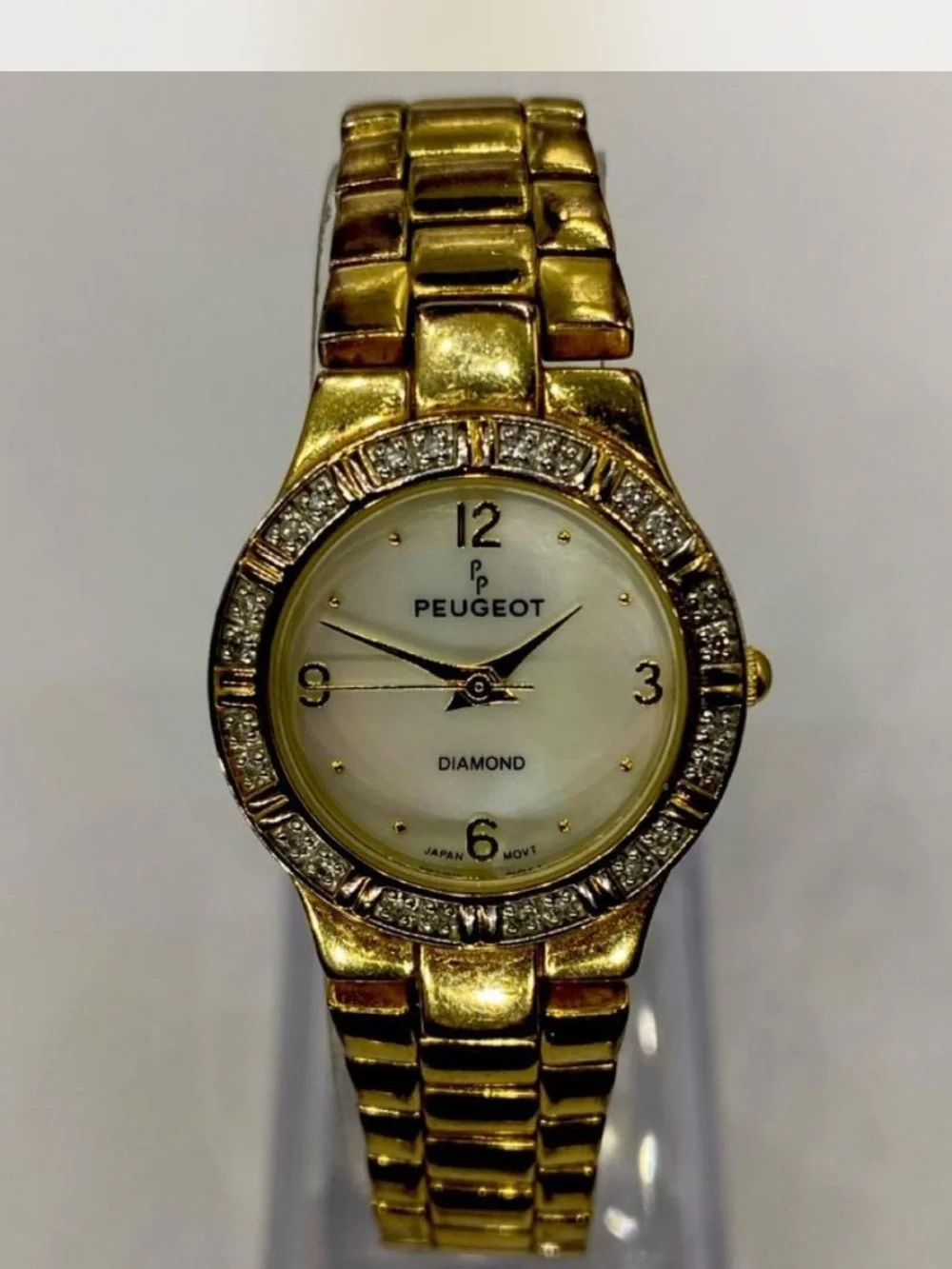 *** Peugeot  ^^^ Women's Gold Diamond Accent Bracelet Watch * Luxury ^^^